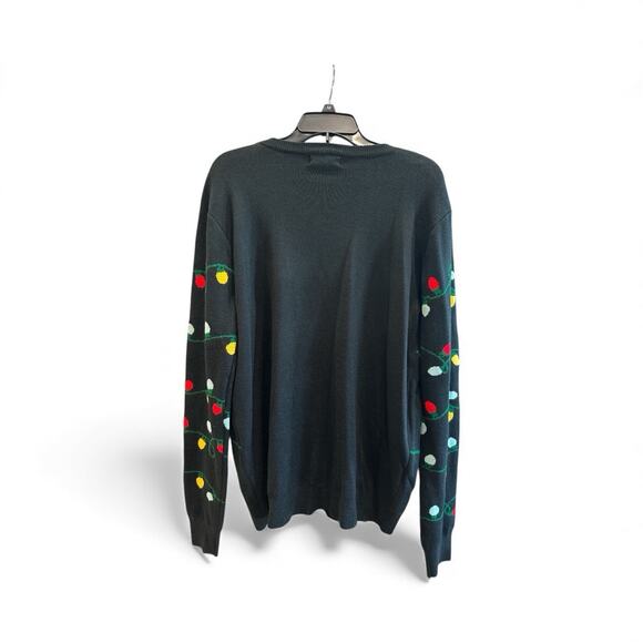 Light Up Jingle All The Way Ugly Christmas Sweater Holiday Tree Bulbs Men/Women - Picture 4 of 8